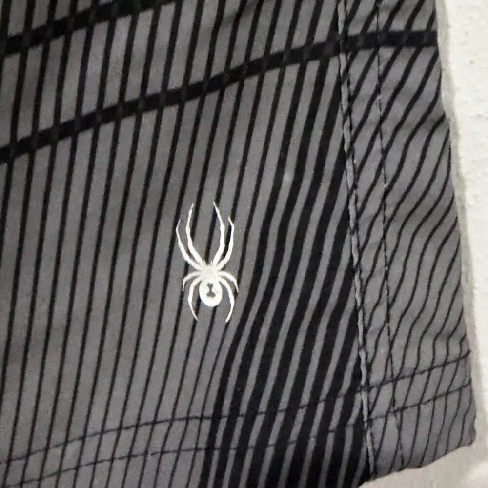 Spyder Men's Black and Gray Swim Shorts Size XL